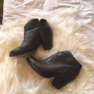 Freebird by Steven black ankle booties, size 8